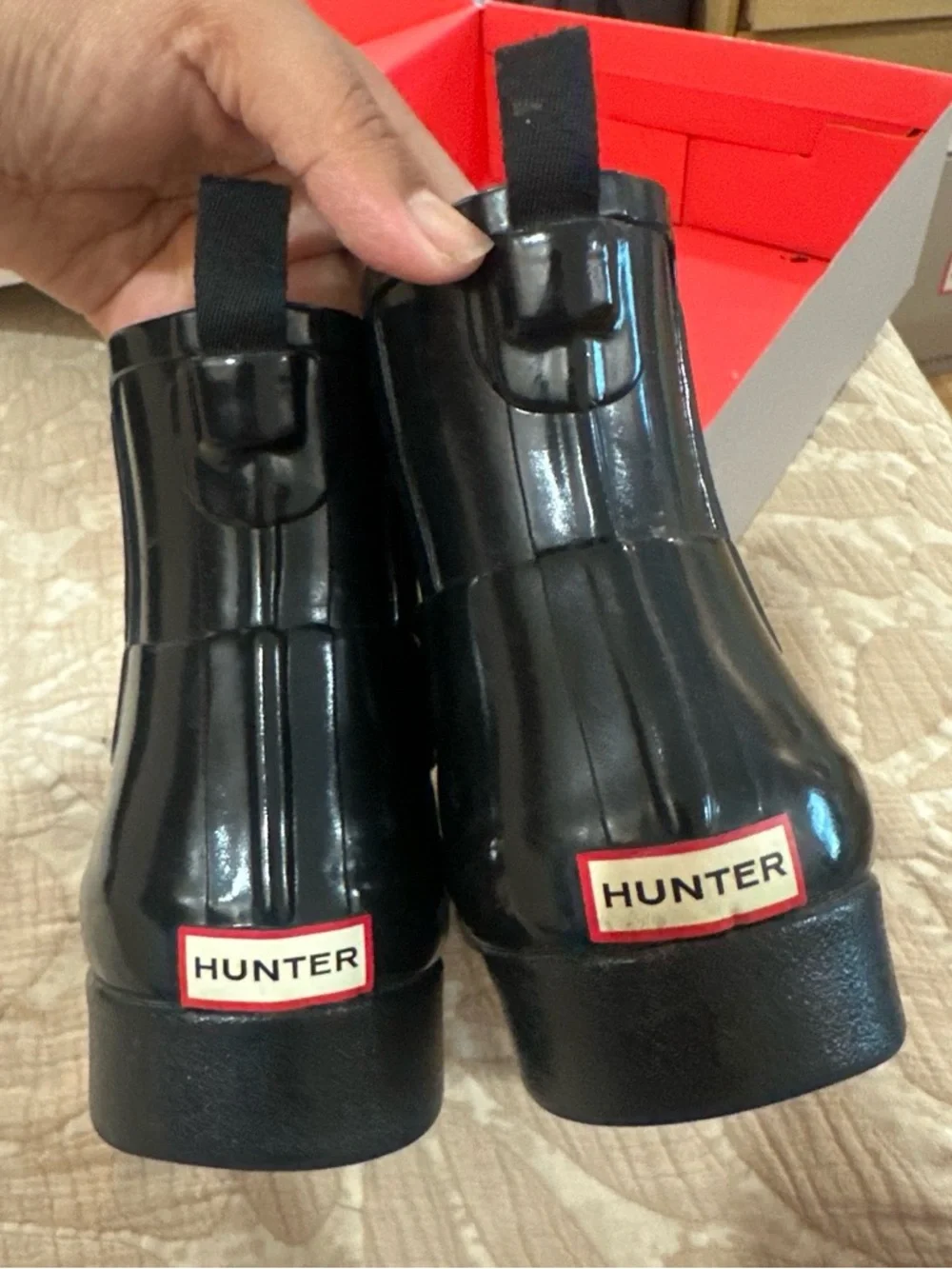 Hunter Refined Chelsea Glossy Rain Boots